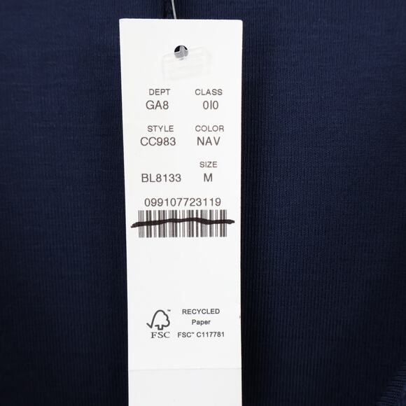 J.Crew Refined Rib Shell Tank Top Navy Blue Size Medium NWT - Picture 6 of 8